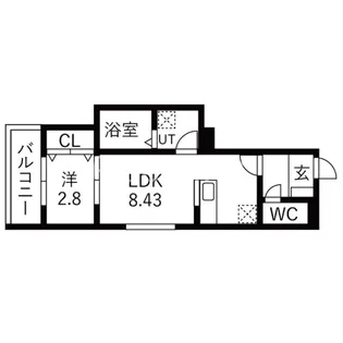 Well-being巽西【2階】の間取り