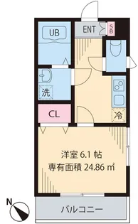 サンルース門前仲町【2階】の間取り