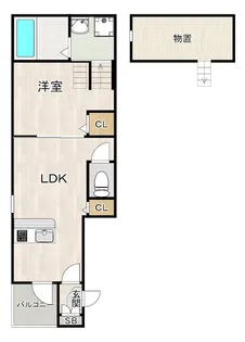 セレーノホンジン【2階】の間取り