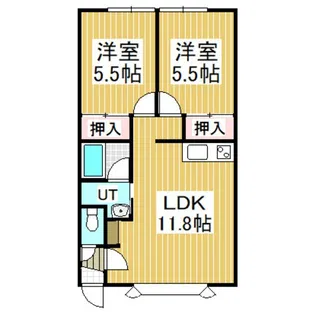 ノースパレス2【1階】の間取り