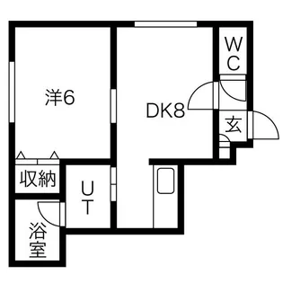 オール北大前【4階】の間取り