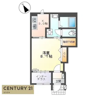 COSTA妻崎【1階】の間取り