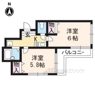 スプレール花園【2階】の間取り