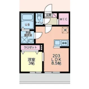 横浜アルテリーベ【2階】の間取り