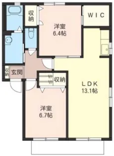 メゾン ド クレセール【2階】の間取り