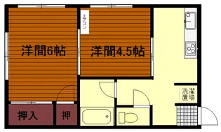 コーポその田【2階】の間取り
