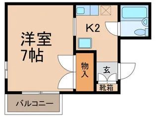 ハイツくがい【2階】の間取り