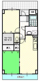 エスポワール栗原【1階】の間取り