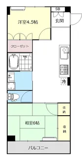 エステームノア【2階】の間取り