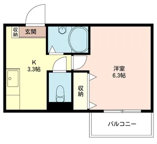 カーサ・フォンターナ【2階】の間取り