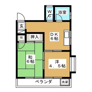 クレール高野【2階】の間取り