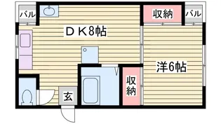 石水会館【4階】の間取り