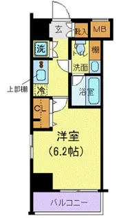 メイクスデザイン清澄白河アジールコート【6階】の間取り