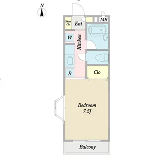 ピース・オブ・マイン【2階】の間取り