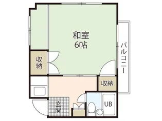 サンライズ広島(竹屋町)【5階】の間取り