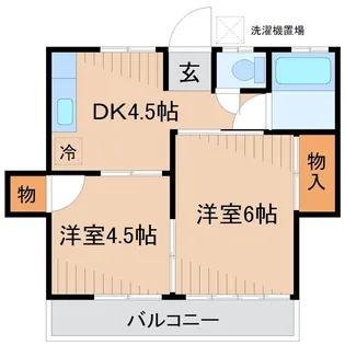 山田屋荘【2階】の間取り