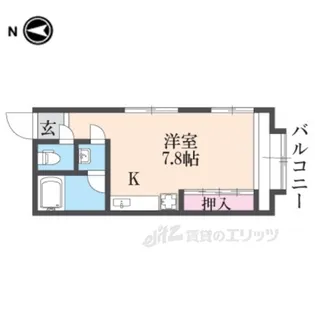 聖護院ハイツ【3階】の間取り