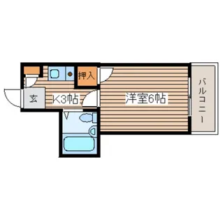 エスポアコーポII【1階】の間取り