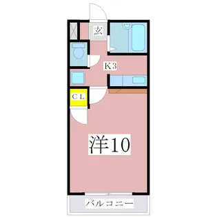 鹿児島県鹿児島市中央町【マンション】の間取り