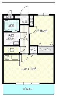 コンフォルトK【2階】の間取り