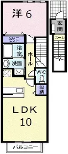 広島県広島市東区中山南1【アパート】の間取り