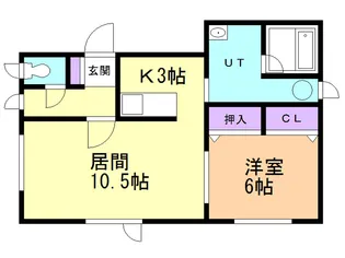 東町グレイスタウンE【1階】の間取り