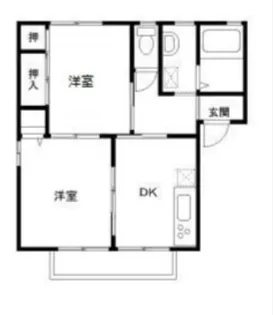 メゾンジョウエイB棟【1階】の間取り