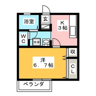 Fontana(フォンターナ)【2階】の間取り