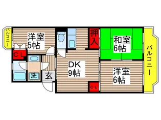 エントピア勝田台【1階】の間取り