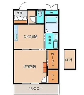 ラ・フォルテ野中【1階】の間取り