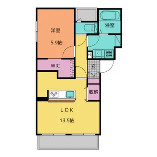 ゴールドベル【1階】の間取り