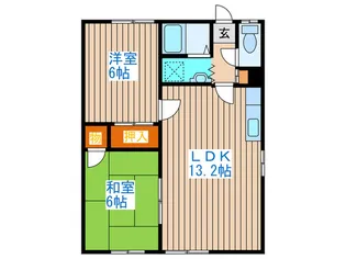 幸豊ハイツI【1階】の間取り