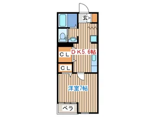 レイクハウス【1階】の間取り