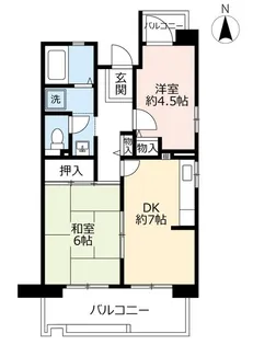 URアルビス寺本【5階】の間取り