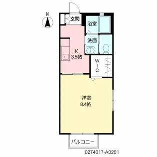 シャーメゾン東春日【2階】の間取り