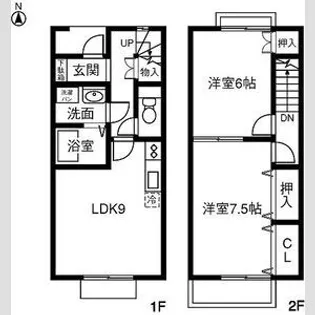 愛知県豊橋市西幸町字笠松【一戸建】の間取り