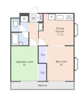 新潮通り一番館【3階】の間取り
