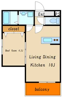 アプローズ加古川【4階】の間取り