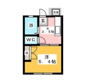ハイツ中田I【2階】の間取り