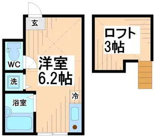 神奈川県川崎市多摩区枡形2【アパート】の間取り