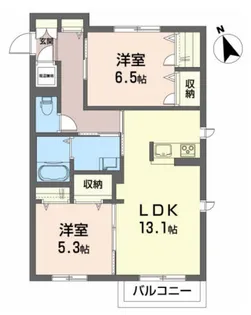 ベレオ神明【3階】の間取り