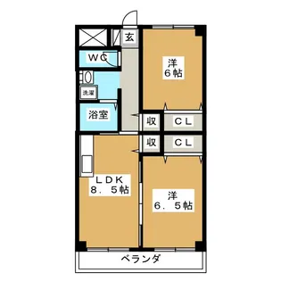 惣武マンション【3階】の間取り