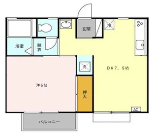 東京都町田市常盤町【アパート】の間取り