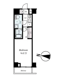 1Kの間取り画像