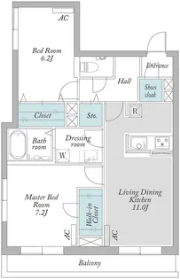 FIVE南大井【4階】の間取り