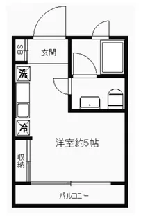 グリーンテラス経堂【1階】の間取り