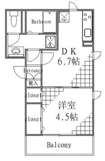 東京都墨田区東向島1【マンション】の間取り