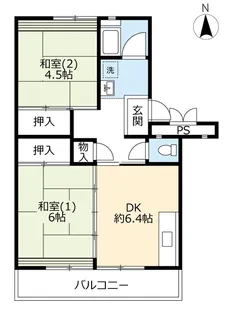 UR東坂戸【5階】の間取り