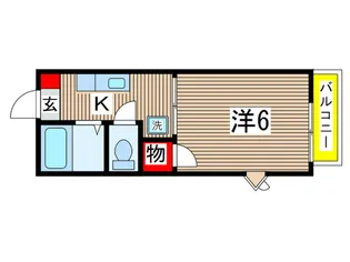 ベルゾーネ橋本I【2階】の間取り