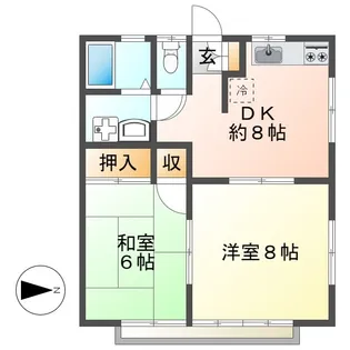 ピュアハイツII【2階】の間取り